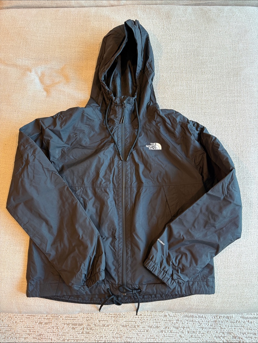The North Face Black Hooded Packable Jacket